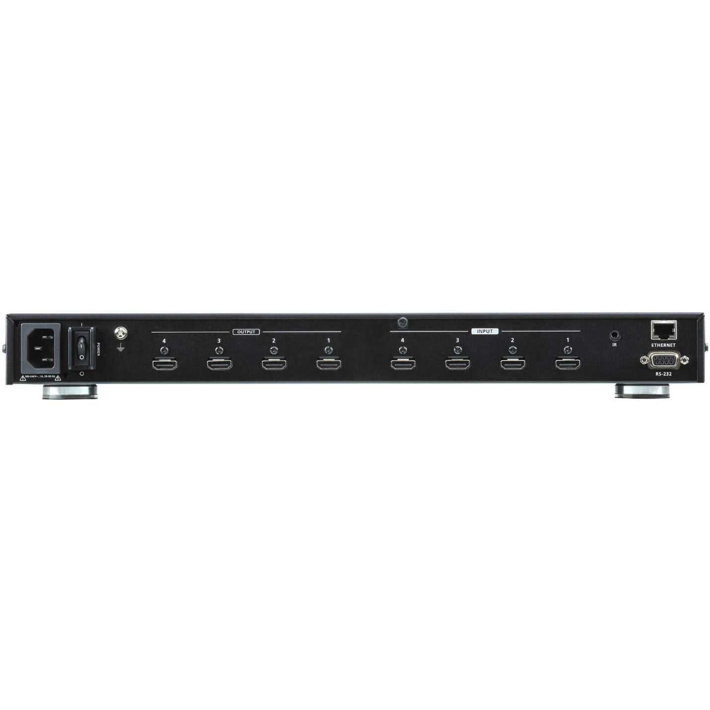 VanCryst VM0404HB 4 x 4 True 4K HDMI Matrix Switch-TAA Compliant, 4K Video, 3 Year Warranty, Taiwan Origin