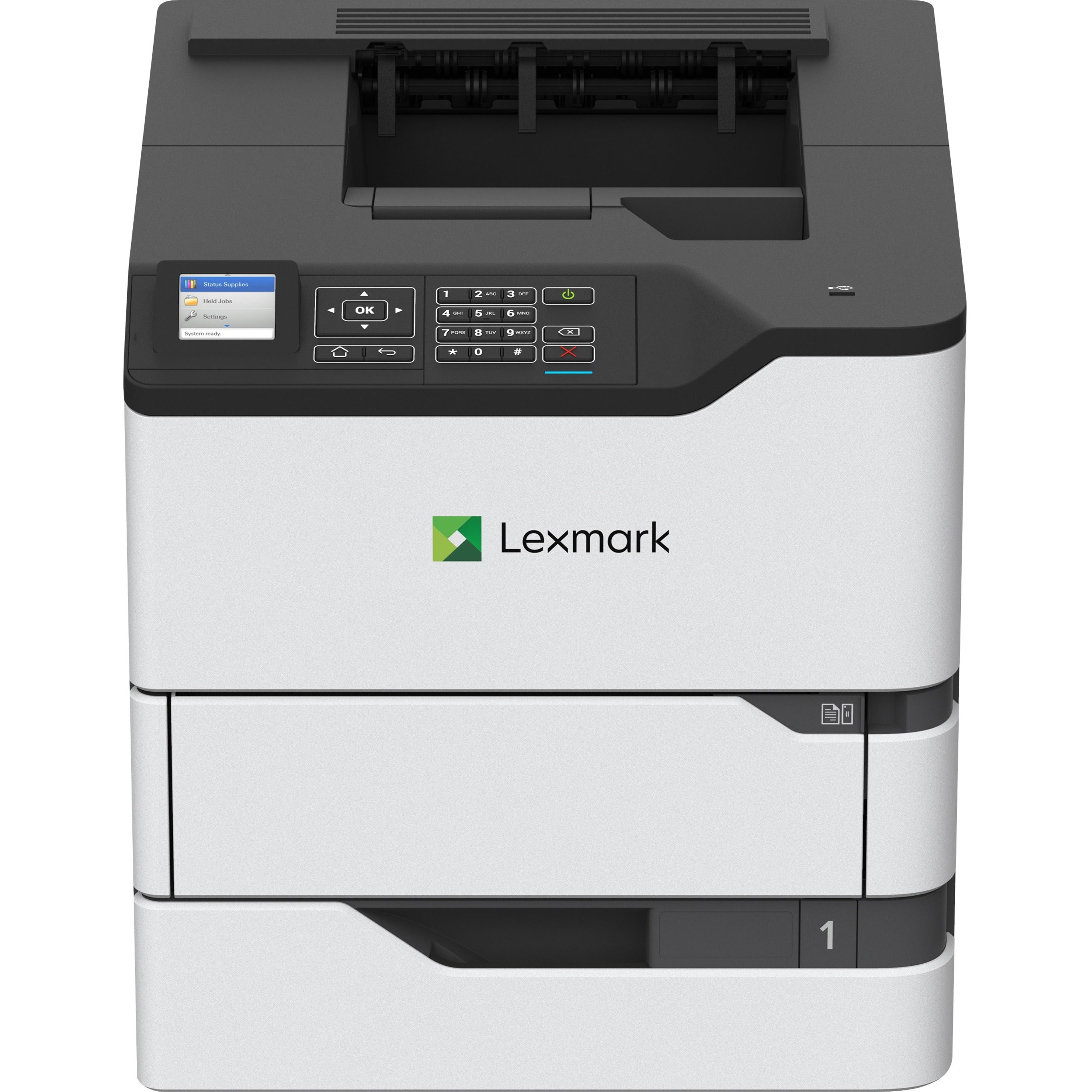 Lexmark 50GT220 MS823dn Desktop Laser Printer - Monochrome, 65 ppm, Automatic Duplex Printing, 1200 x 1200 dpi