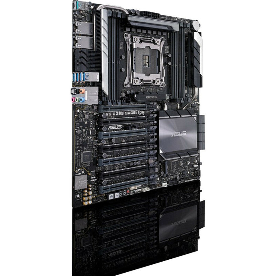Asus WS X299 SAGE/10G Workstation Motherboard - Intel X299 Chipset - Socket R4 LGA-2066 - Intel Optane Memory Ready, High-Performance Workstation Motherboard with 10Gigabit Ethernet
