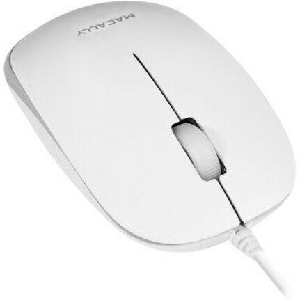 Macally XMOUSE 3 Button USB Optical Mouse, Ergonomic Fit, 1200 dpi, Ice White