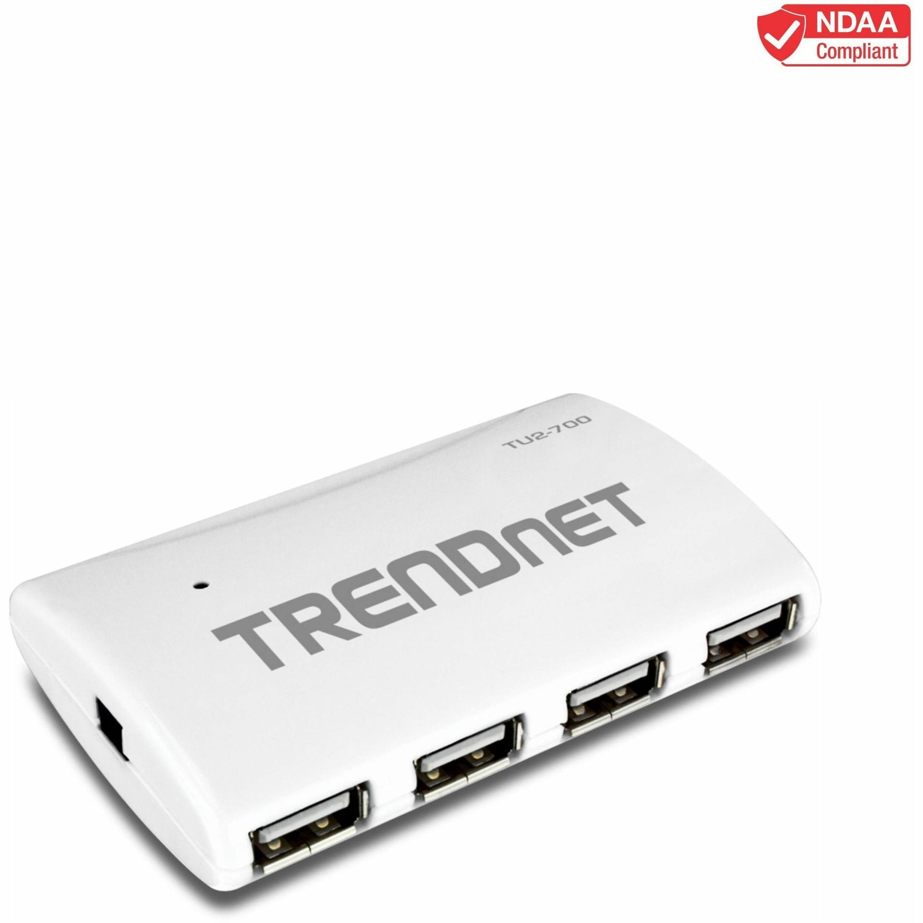 TRENDnet TU2-700 High Speed USB 2.0 7-port Hub with Power Adapter, Up to 480 Mbps Connection Speeds