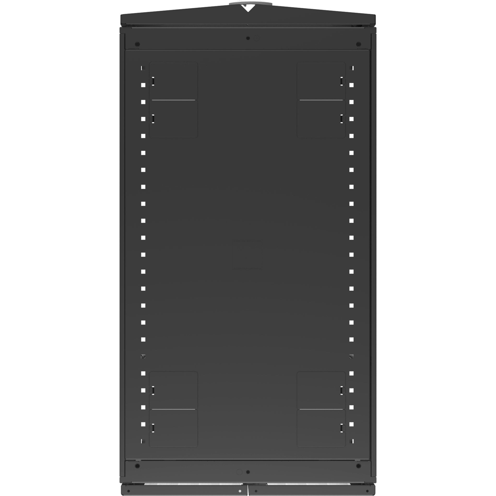 VERTIV VR3100TAA VR - 42U TAA Compliant Rack Cabinet, Patch Panel, Server, LAN Switch, Black