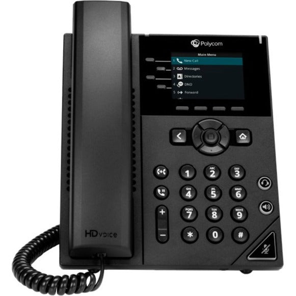Poly 2200-48820-025 VVX 250 Business IP Phone, 4-line Desktop with Dual Ethernet Ports