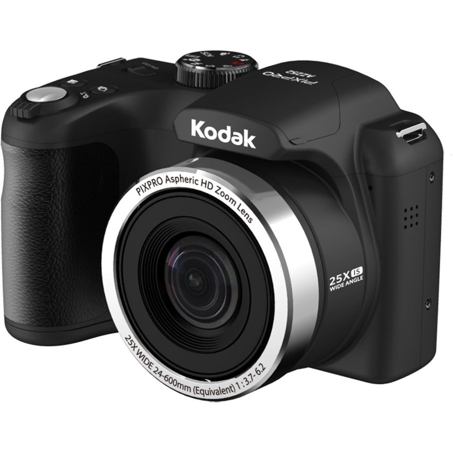 Kodak AZ252-BK PIXPRO Compact Camera, 16.2 Megapixel, 25x Optical Zoom, 4x Digital Zoom, Black