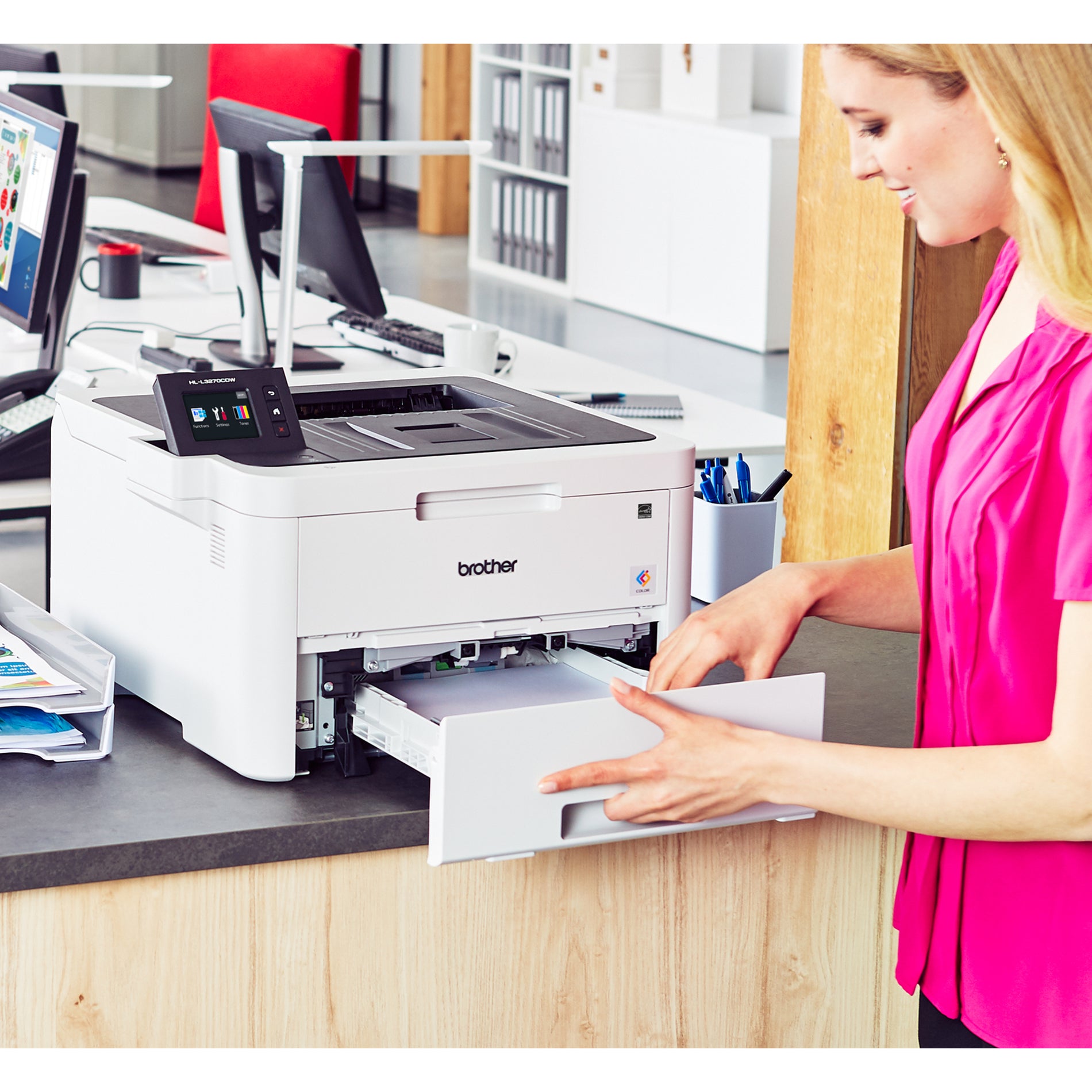 Brother HL-L3270cdw Laser Printer, Compact Digital Color Printer with Fast Print Speeds and Wireless Connectivity