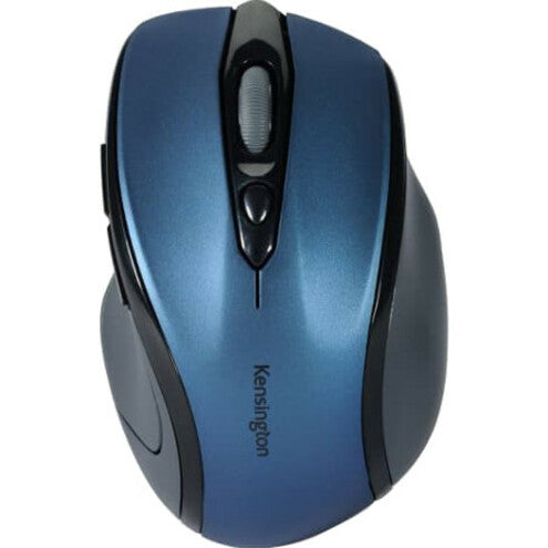 Kensington K72421AMA Pro Fit Mid-Size Wireless Mouse - Sapphire Blue, Ergonomic, 1600 DPI, 2.4 GHz RF