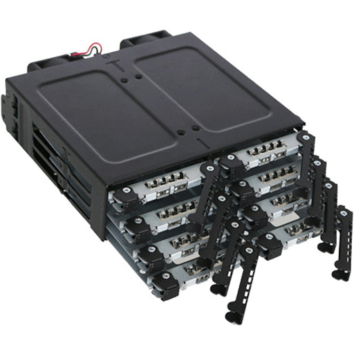 Icy Dock MB998IP-B ToughArmor Drive Enclosure, 8x2.5 MiniSAS HD HDD SSD in 1 x 5.25 bay Hot Swap Backplane