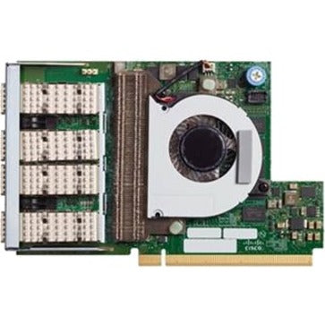 Cisco UCSC-MLOM-C25Q-04 25Gigabit Ethernet Card, 4 Ports, SFP28, Optical Fiber