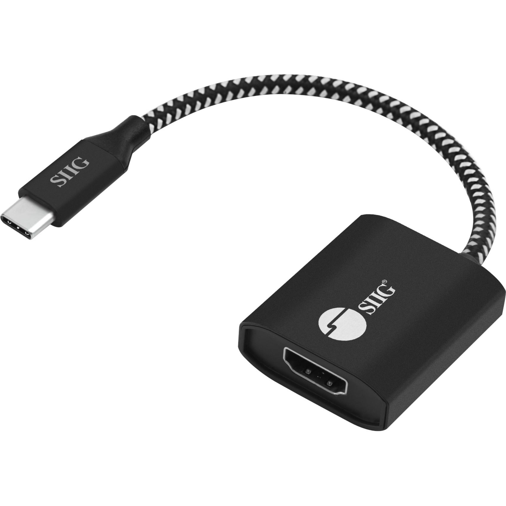 SIIG CB-TC0811-S1 USB Type-C to HDMI Video Cable Adapter with PD Charging, External Graphic Adapter