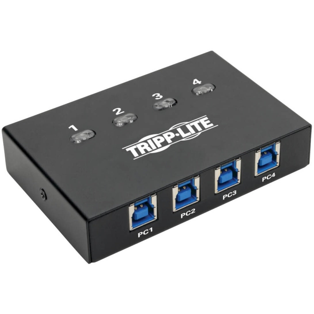 Tripp Lite U359-004 4-Port USB 3.0 Peripheral Sharing Switch - SuperSpeed, Convenient USB Switch for Multiple Devices