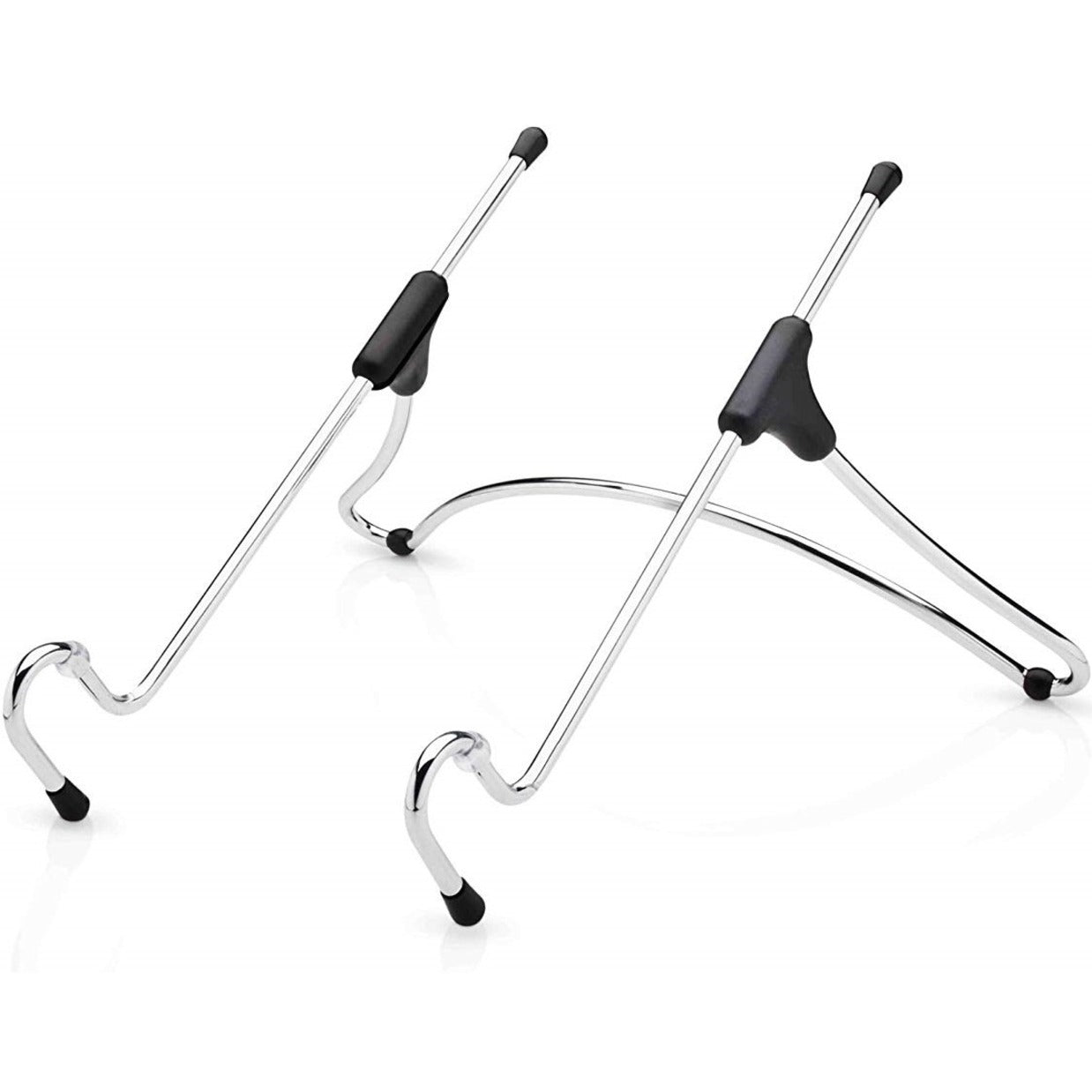 Octoo UP-02 Uptable Adjustable and Ergonomic Laptop Stand, Chrome - Sturdy, Ventilated, Foldable, Adjustable Angle