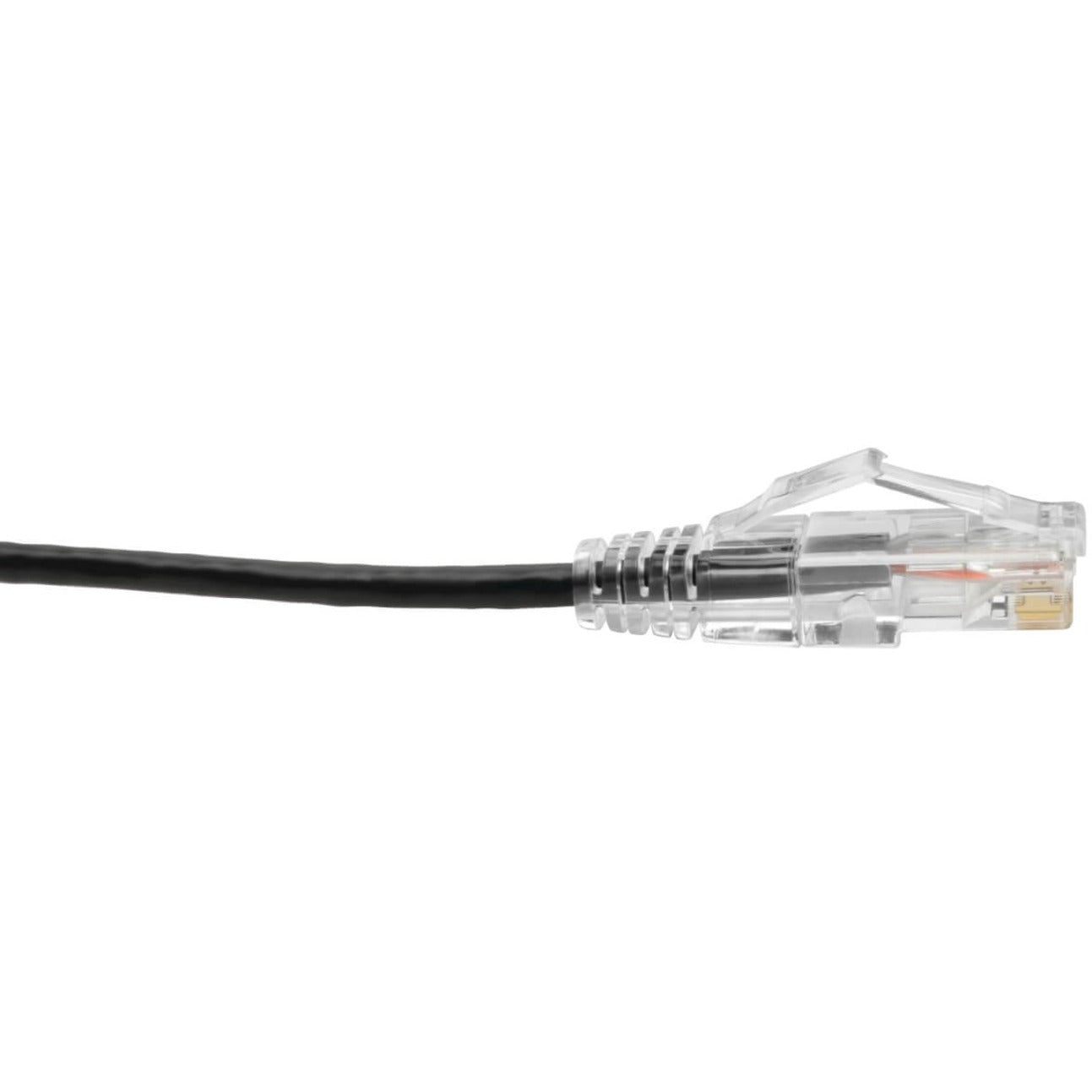 Tripp Lite N201-S02-BK Cat6 UTP Patch Cable (RJ45) - M/M, Gigabit, Snagless, Molded, Slim, Black, 2 ft