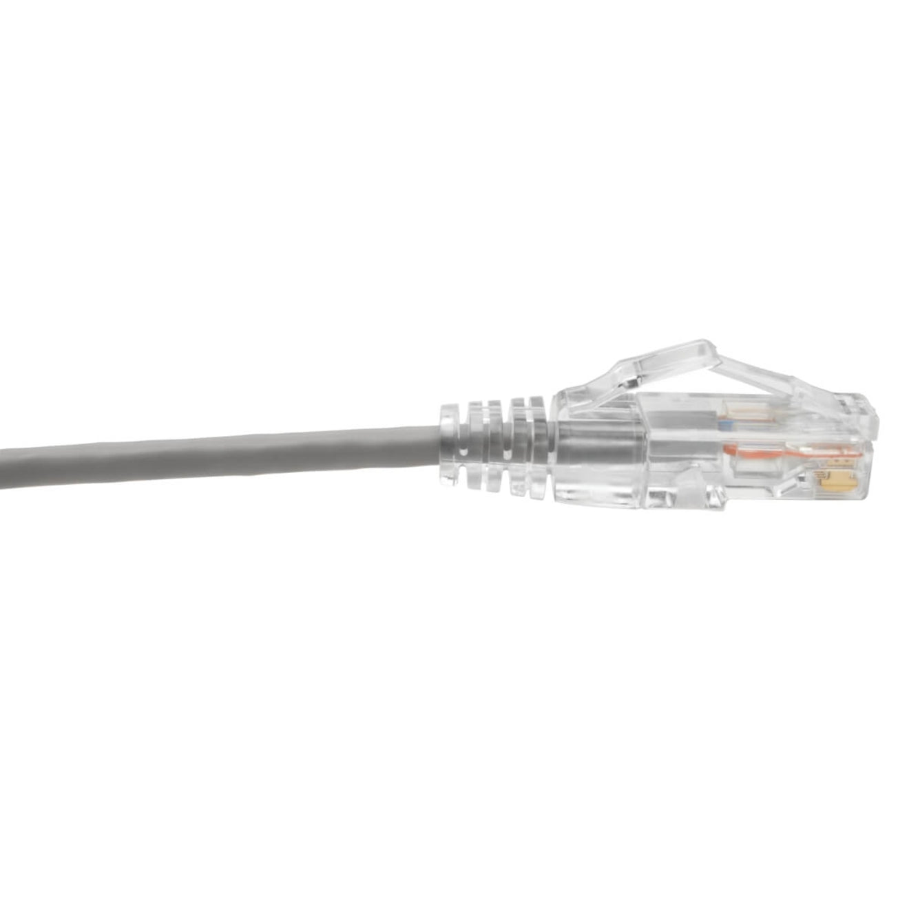 Tripp Lite N201-S02-GY Cat6 UTP Patch Cable (RJ45) - M/M, Gigabit, Snagless, Molded, Slim, Gray, 2 ft.