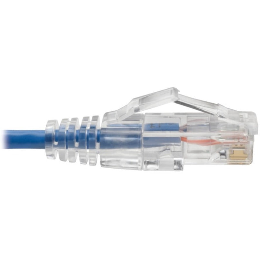 Tripp Lite N201-S07-BL Cat6 UTP Patch Cable (RJ45) - M/M, Gigabit, Snagless, Molded, Slim, Blue, 7 ft.