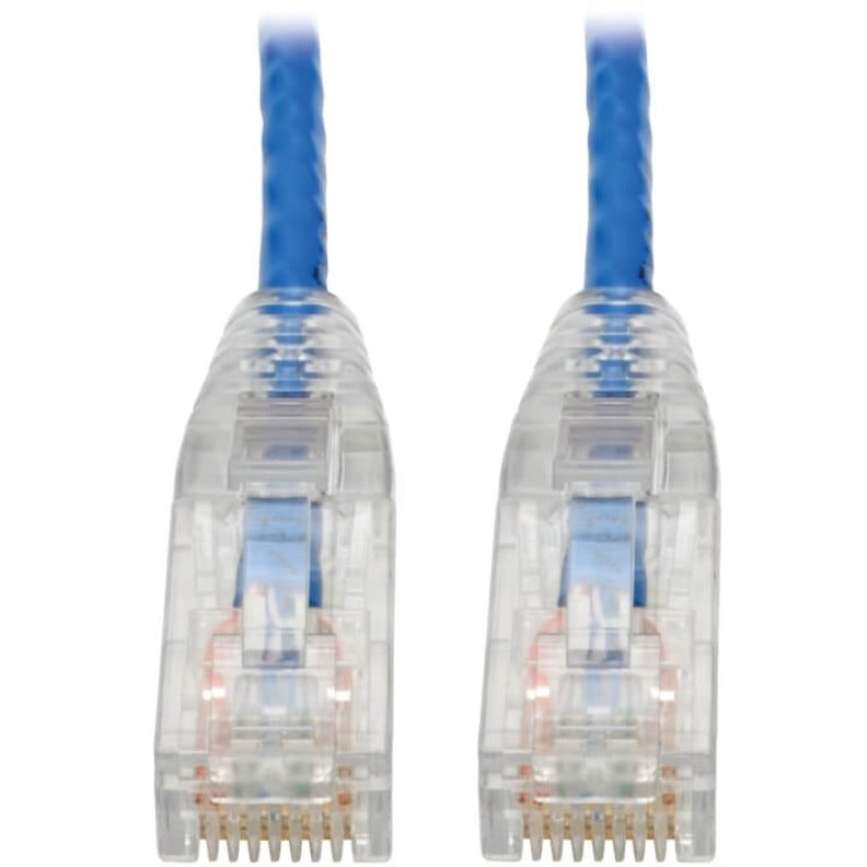 Tripp Lite N201-S07-BL Cat6 UTP Patch Cable (RJ45) - M/M, Gigabit, Snagless, Molded, Slim, Blue, 7 ft.