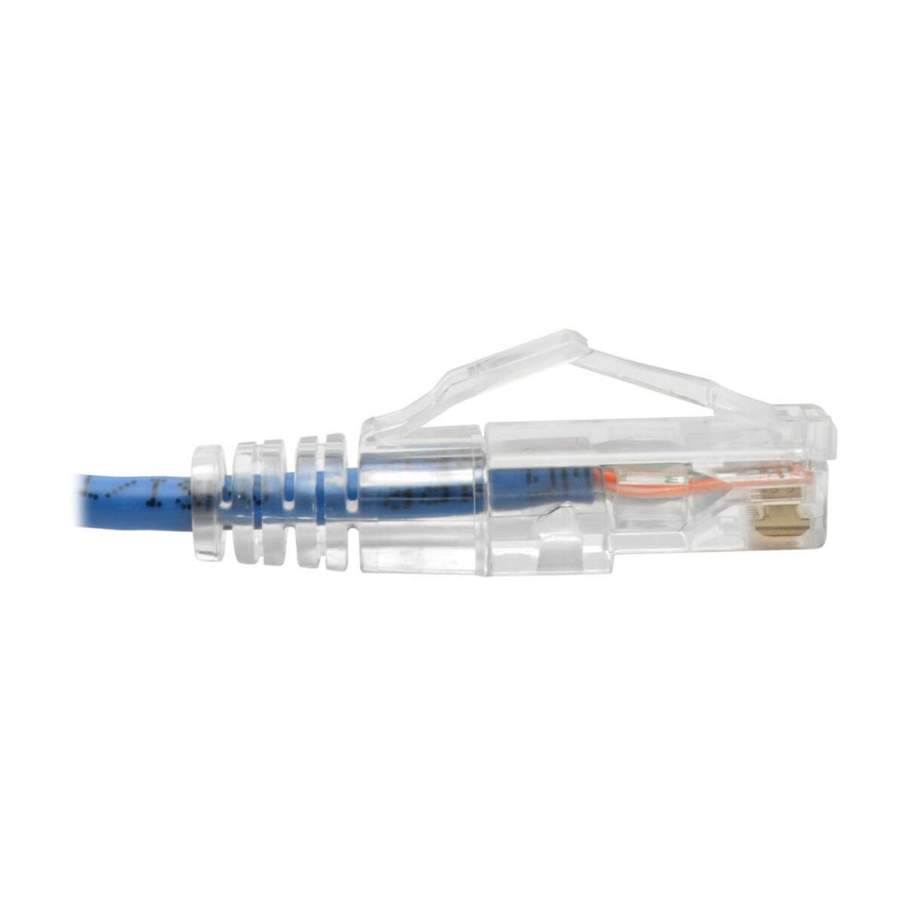 Tripp Lite N201-S10-BL Cat6 UTP Patch Cable (RJ45) - M/M, Gigabit, Snagless, Molded, Slim, Blue, 10 ft.