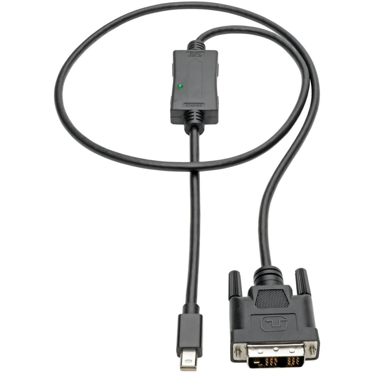 Tripp Lite P586-003-DVI Mini DisplayPort to DVI Adapter Cable (M/M) 1080p 3 ft.