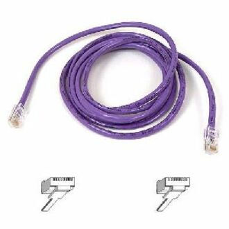 Belkin A3L791-03-PUR-S RJ45 Category 5e Patch Cable, 3 ft, Premium Snagless Moldings, PowerSum Tested