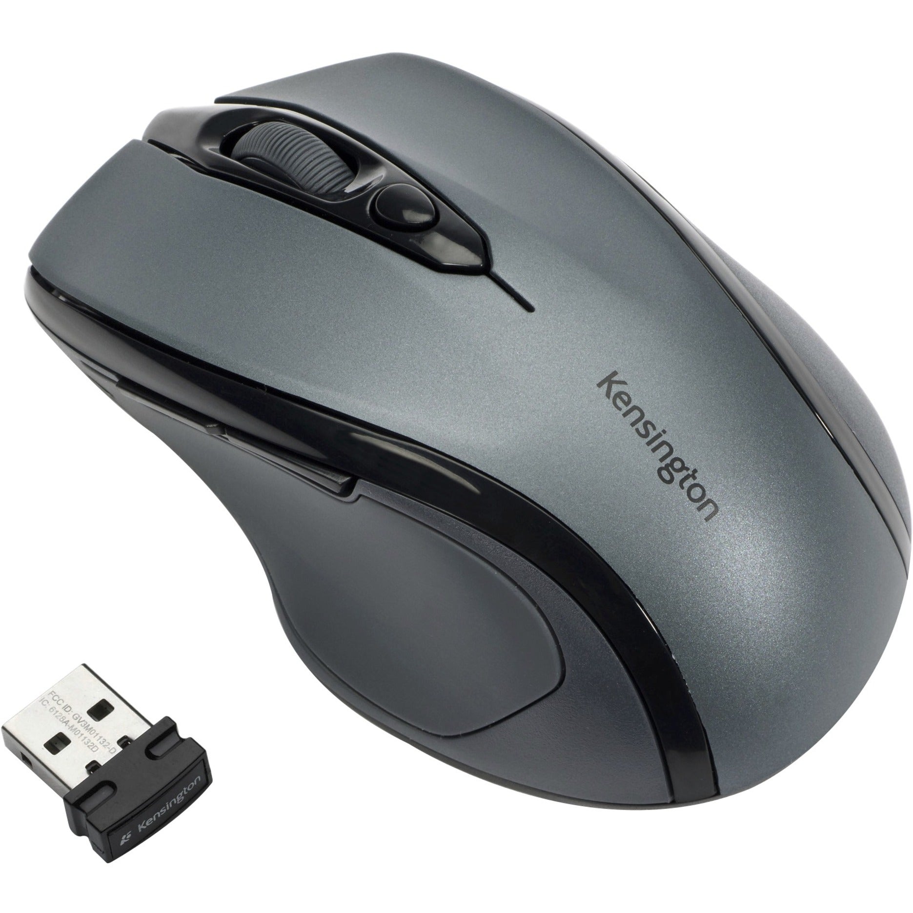 Kensington K72423AMA Pro Fit Wireless Mid-Size Mouse Ergonomisches Design 1600 DPI Grau