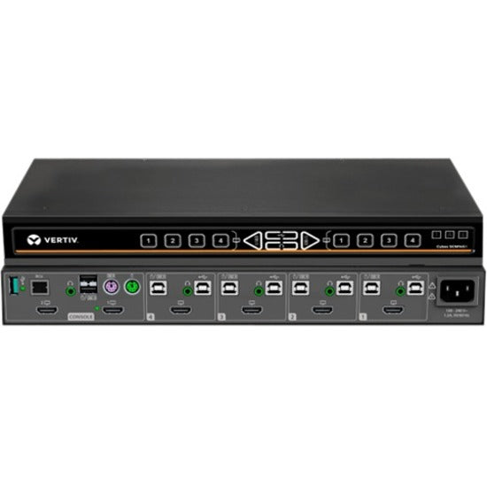AVOCENT SCM185DP-001 Cybex Secure KVM Switch, 8 Computers Supported, 2 Local Users, 3840 x 2160 Resolution, 3 Year Warranty