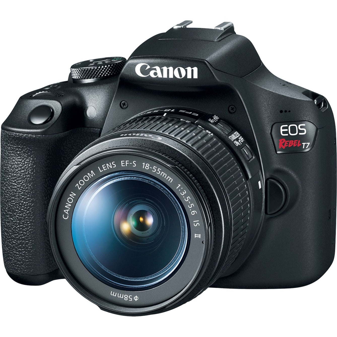 Canon 2727C002 EOS Rebel T7 Digital SLR Camera with Lens, 24.1 Megapixel, 3 LCD, 1920 x 1080 Video