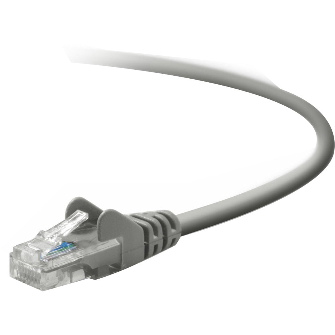 Belkin A3L791-01-S RJ45 Category 5e Snagless Patch Cable, 1 ft, Copper Conductor, Gray