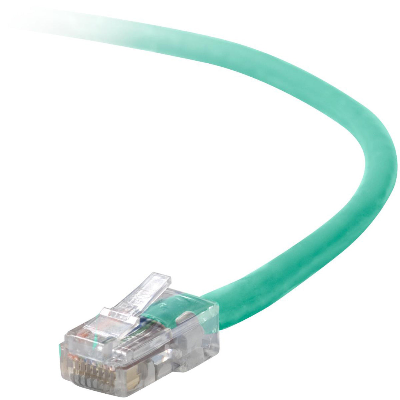 Belkin A3L791-04-GRN-S RJ45 Category 5e Snagless Patch Cable, 4 ft, Green