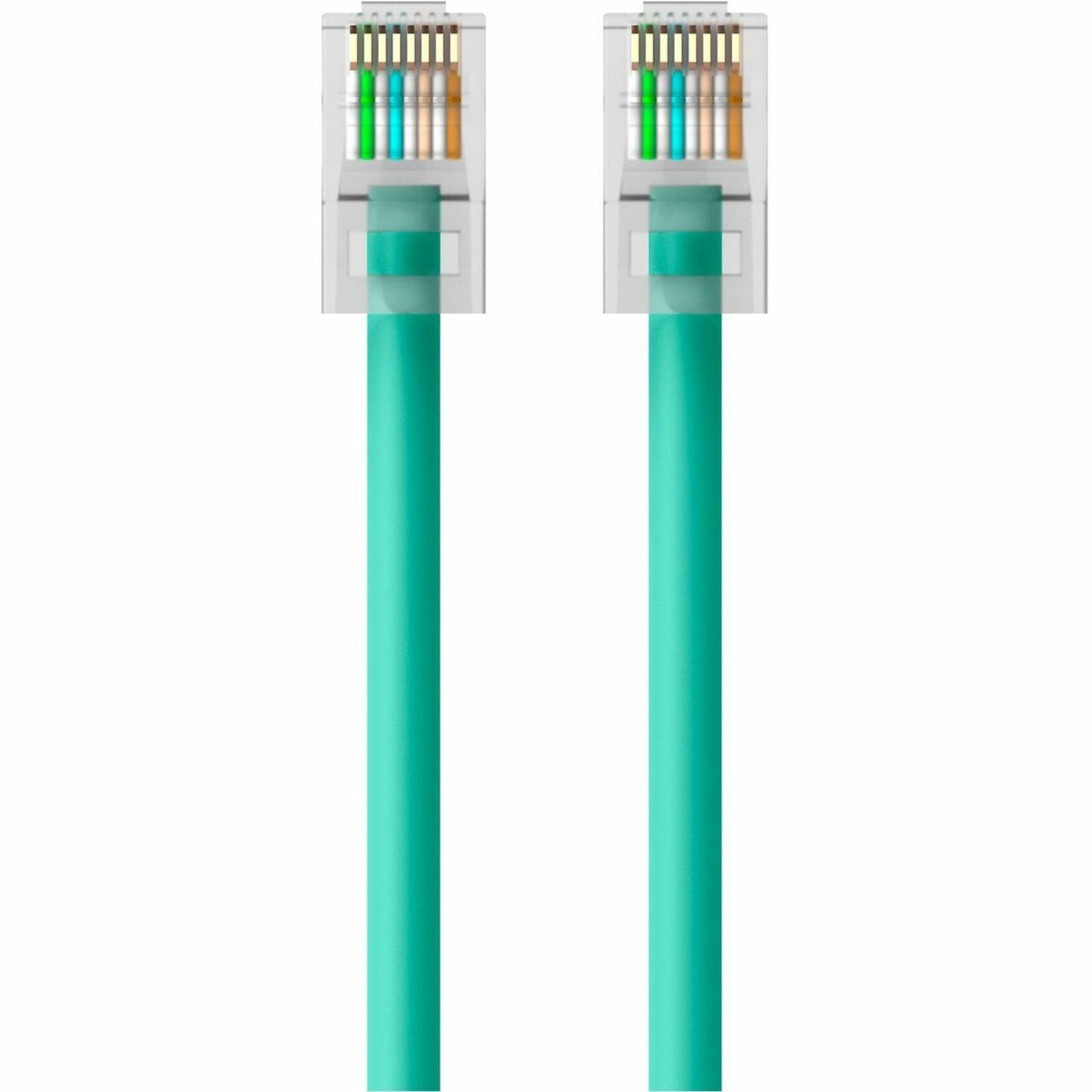 Belkin A3L980-15-GRN RJ45 Category 6 Snagless Patch Cable, 15ft, Green