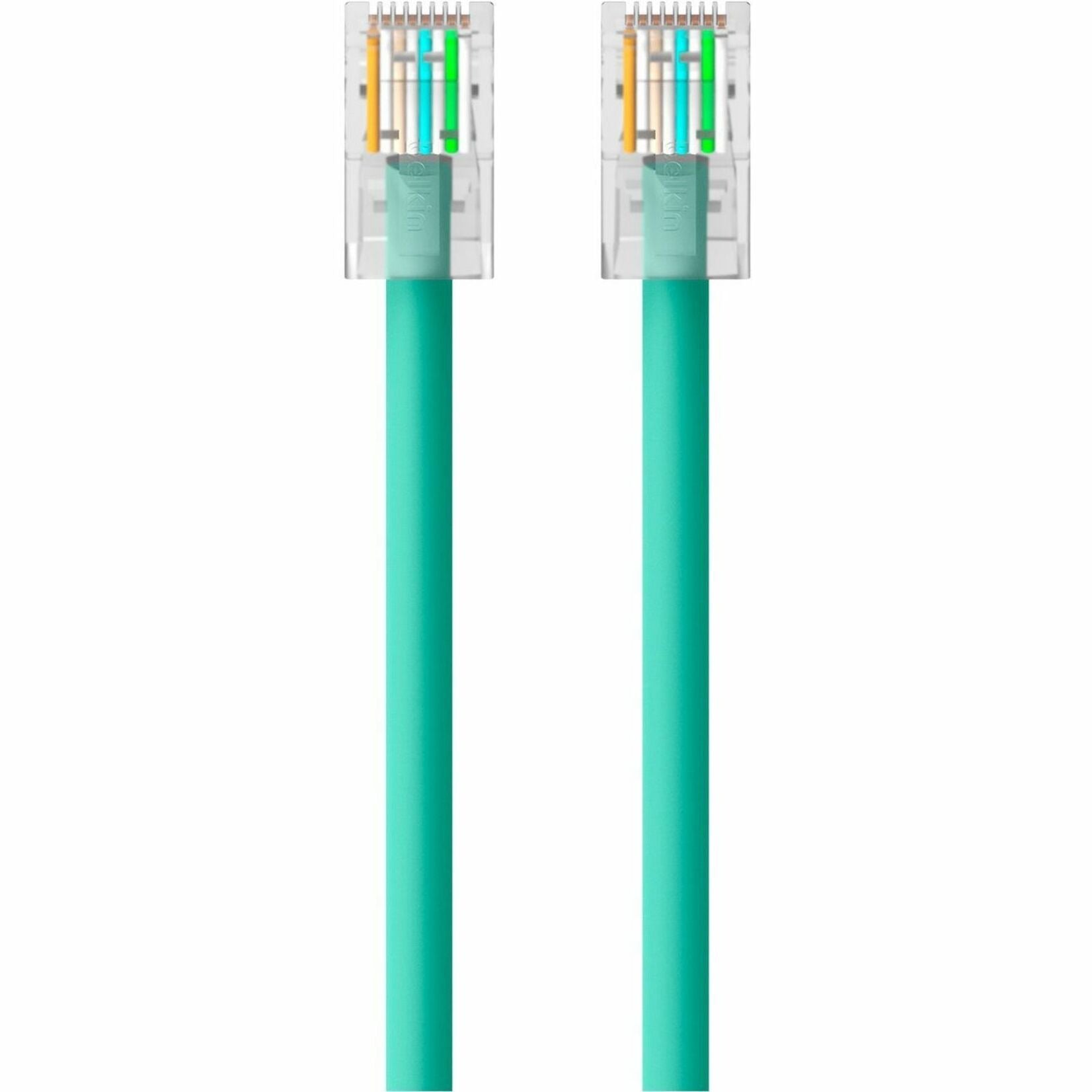 Belkin A3L980-15-GRN RJ45 Category 6 Snagless Patch Cable, 15ft, Green
