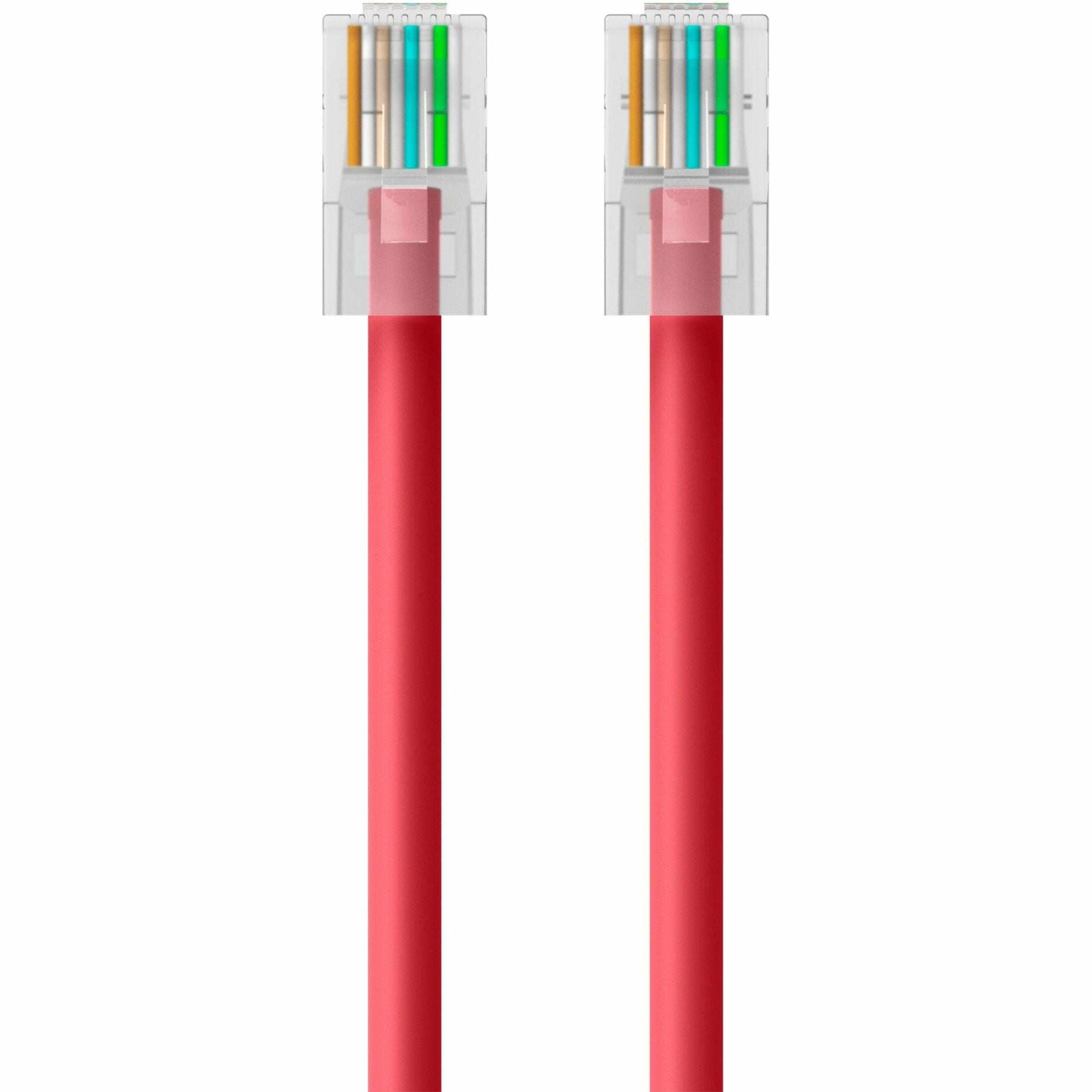 Belkin A3L791-12-RED RJ45 Category 5e Patch Cable, 12 ft, PowerSum Tested