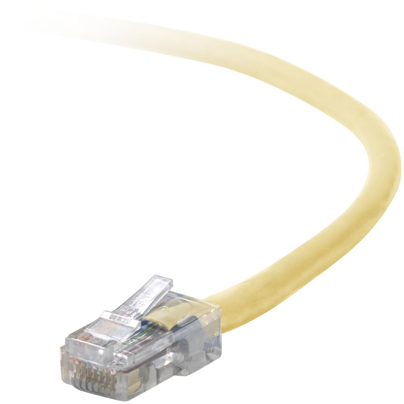 Belkin A3L791-12-YLW RJ45 Category 5e Patch Cable, 12 ft, Copper Conductor, Yellow