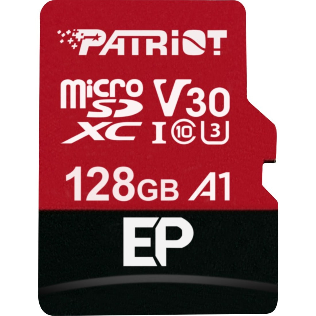 Patriot Memory PEF128GEP31MCX EP Series 128GB microSDXC V30 A1, 3 Year Warranty, 100MB/s Read Speed, Class 10/UHS-I (U3), 80MB/s Write Speed