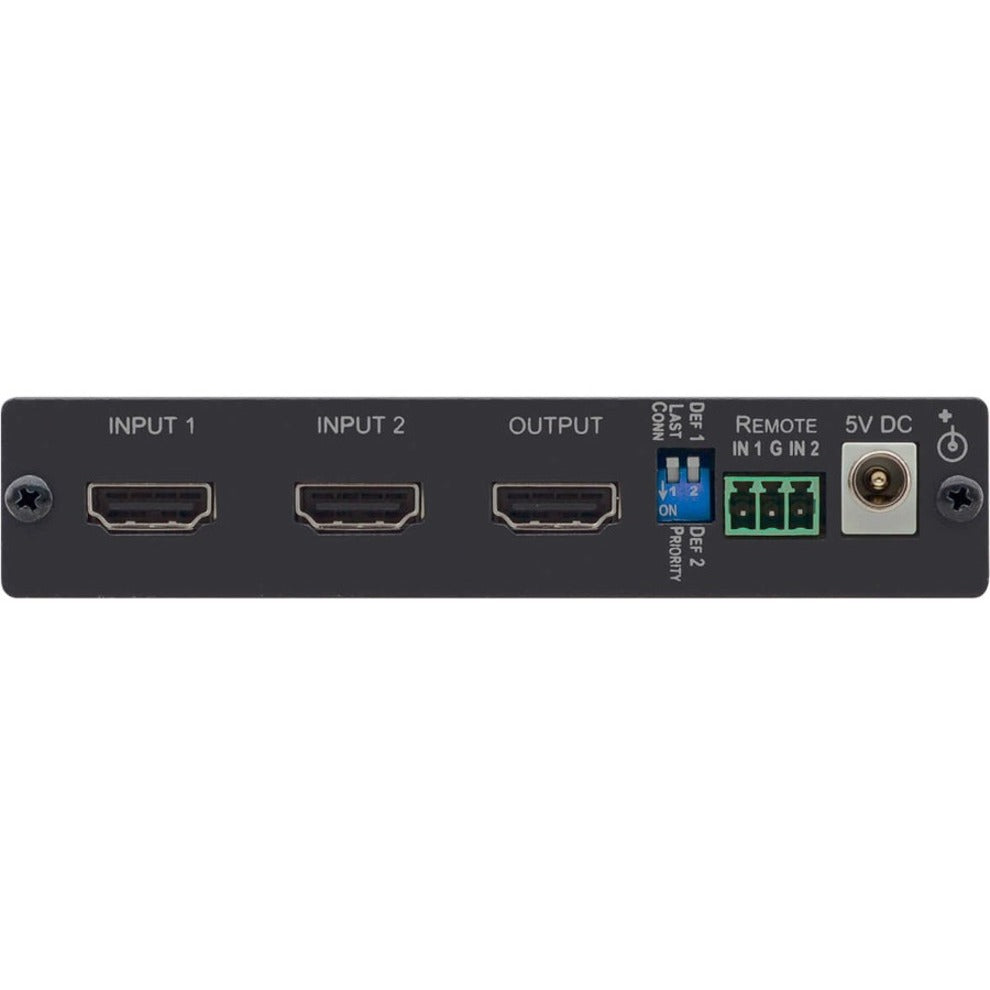 Kramer 20-80353090 2x1 4K60 4:4:4 HDCP 2.2 HDMI 2.0 Automatic Standby Switcher, VGA Switchbox