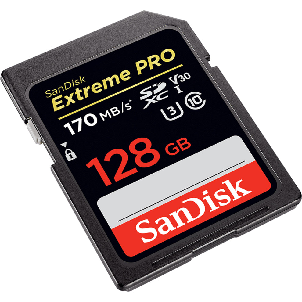 SanDisk SDSDXXY-128G-ANCIN Extreme PRO SD 128GB, High-Speed Memory Card for Cameras and Devices