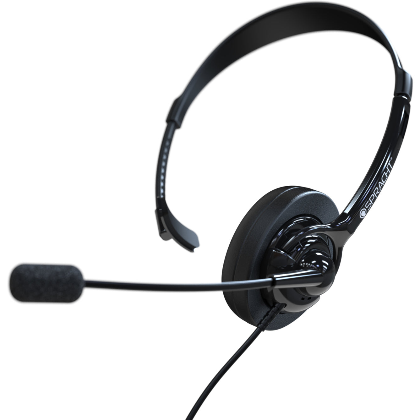 Spracht ZUM350M Headset, Monaural Over-the-head, Noise Cancelling, 1 Year Warranty