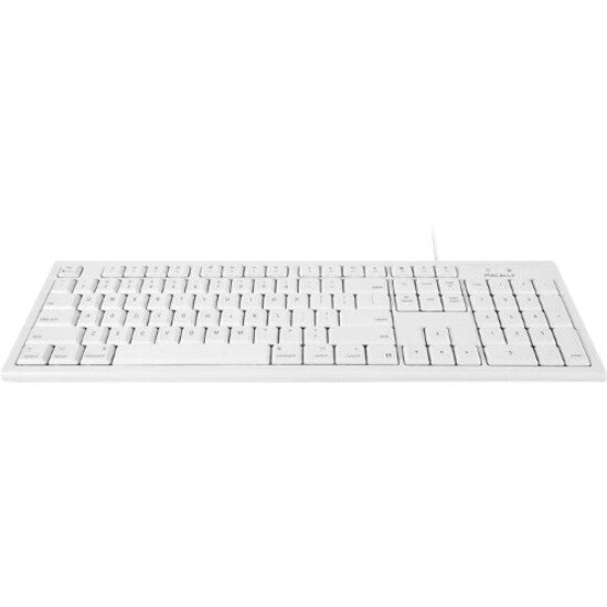 Macally QKEY White 104 Key Full Size USB Keyboard for Mac, Windows and Mac OS Compatible