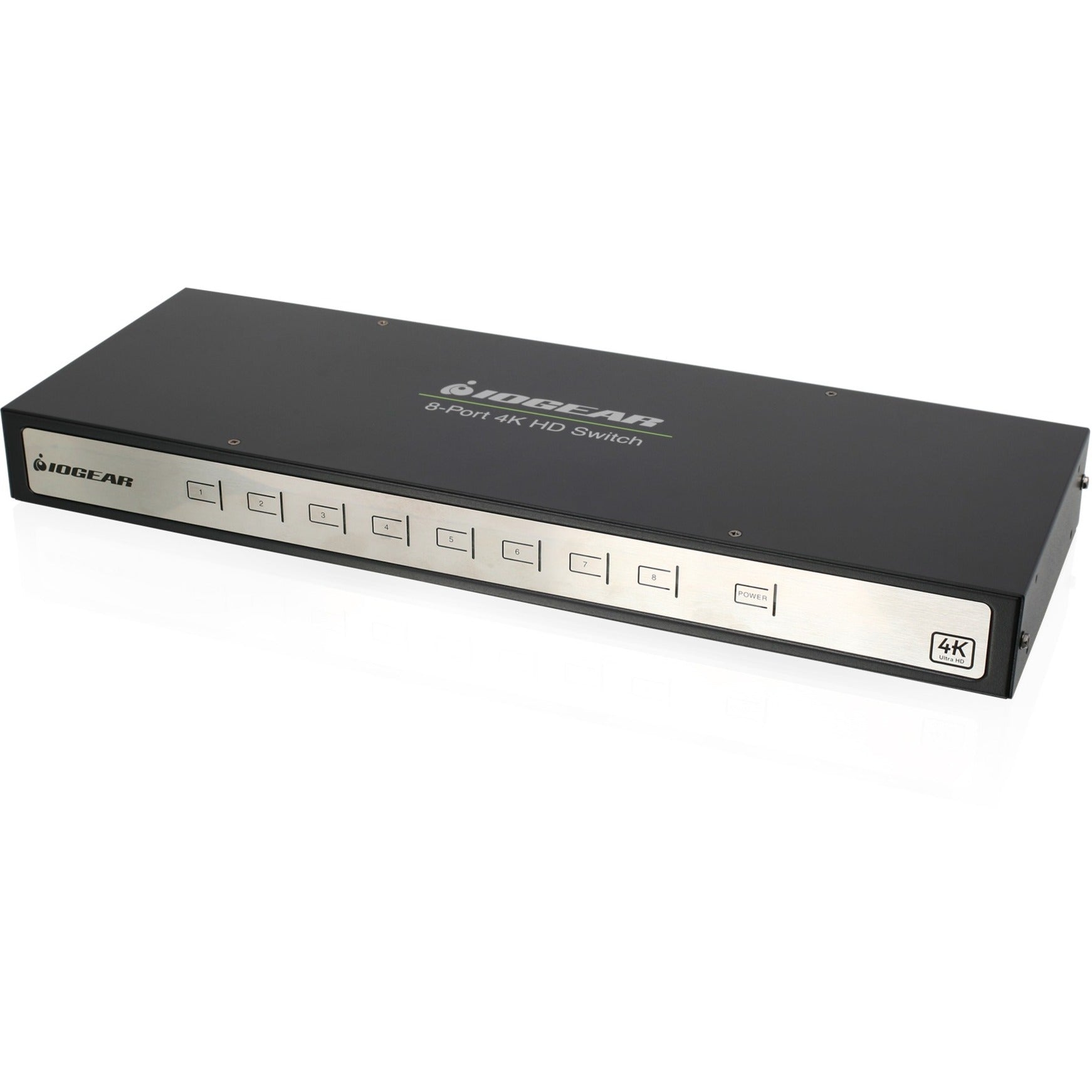 IOGEAR GHSW8481 True 4K 8-Port Switcher with HDMI Connection, 4096 x 2160 Video Resolution, 3 Year Warranty