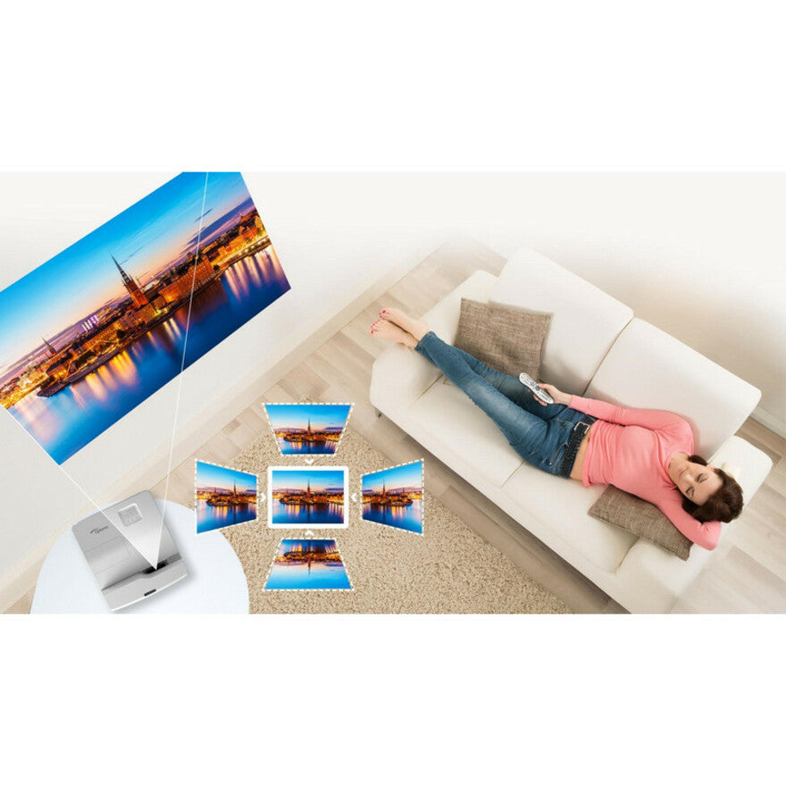 Optoma GT5600 ウルトラショートスローゲーム＆ムービープロジェクター 周囲の照明用 3600ルーメン オートキーストーンで簡単に設置可能 100インチ画像 Optoma GT5600 ウルトラショートスロー DLP プロジェクター - フル HD