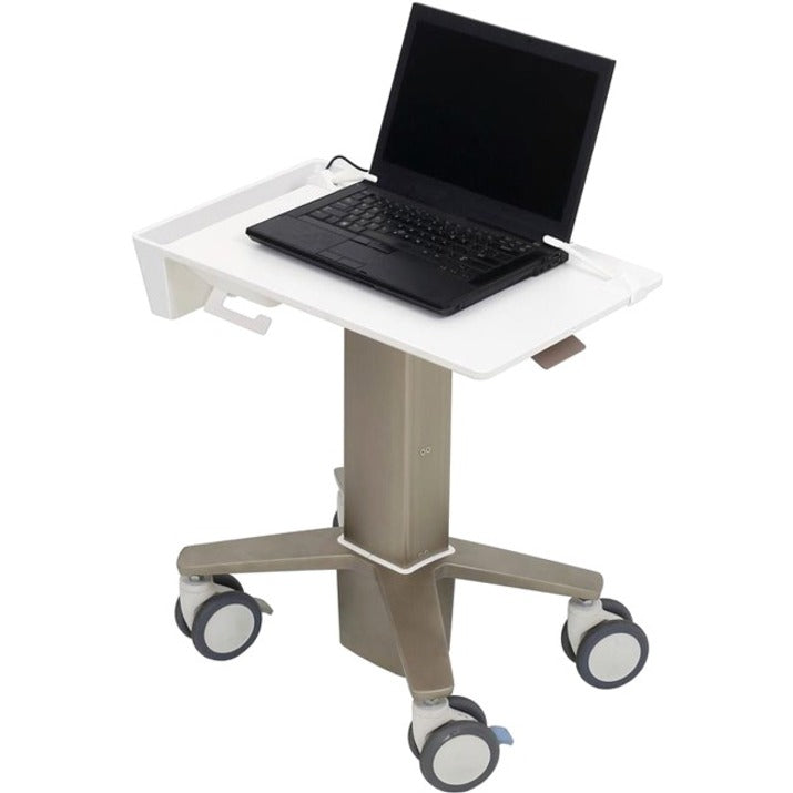 Ergotron C50-1100-0 CareFit Slim Laptop Cart, Adjustable Keyboard Tray, Lightweight, Ergonomic, Compact