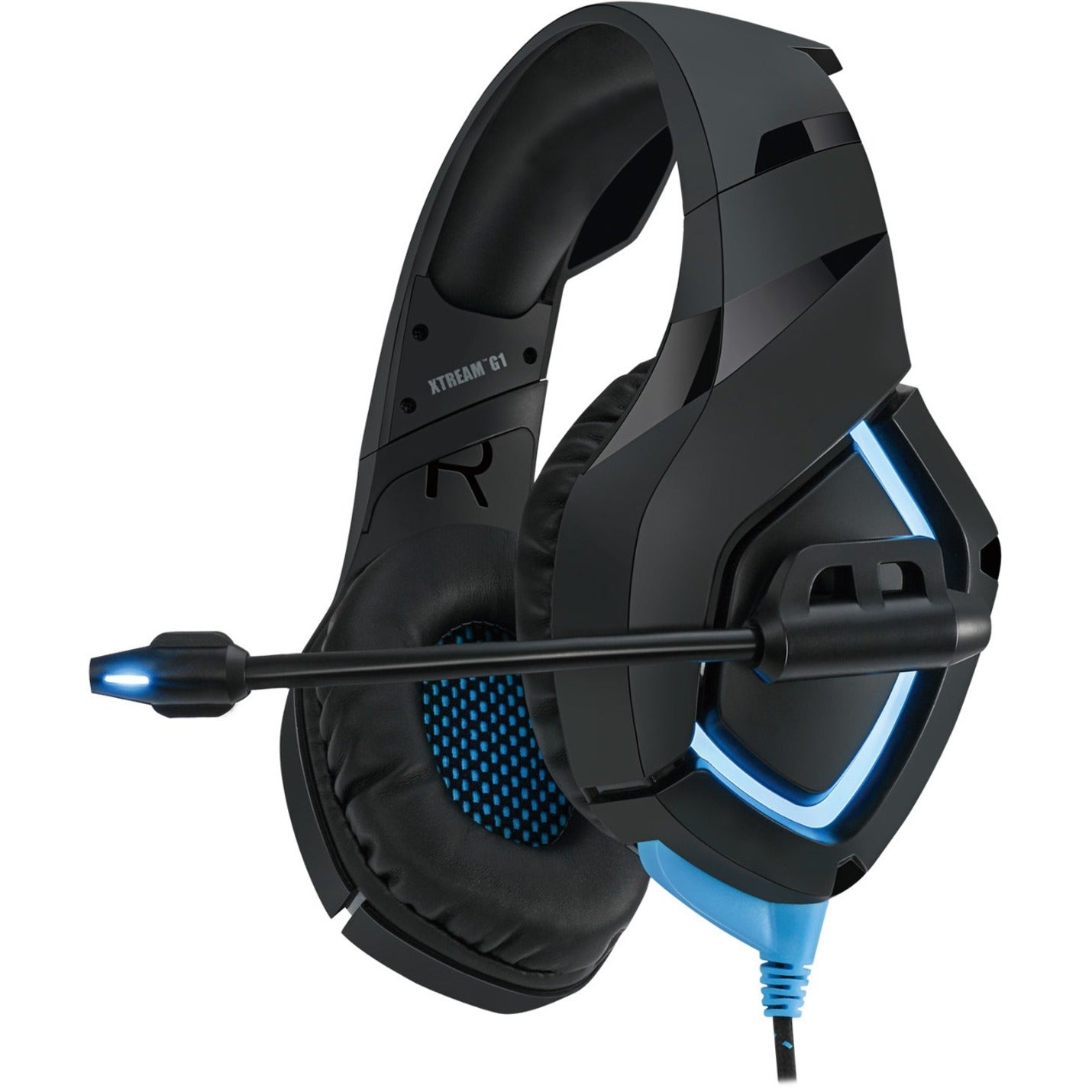 Adesso XTREAM G1 Stereo Gaming Headset with Microphone, Flexible, Comfortable, LED Lighting