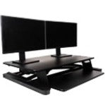 Ergotech FDM-EDESK Freedom E-Desk - 36" Desktop Converter, Electric, Keyboard Tray, 99.20 lb Load Capacity