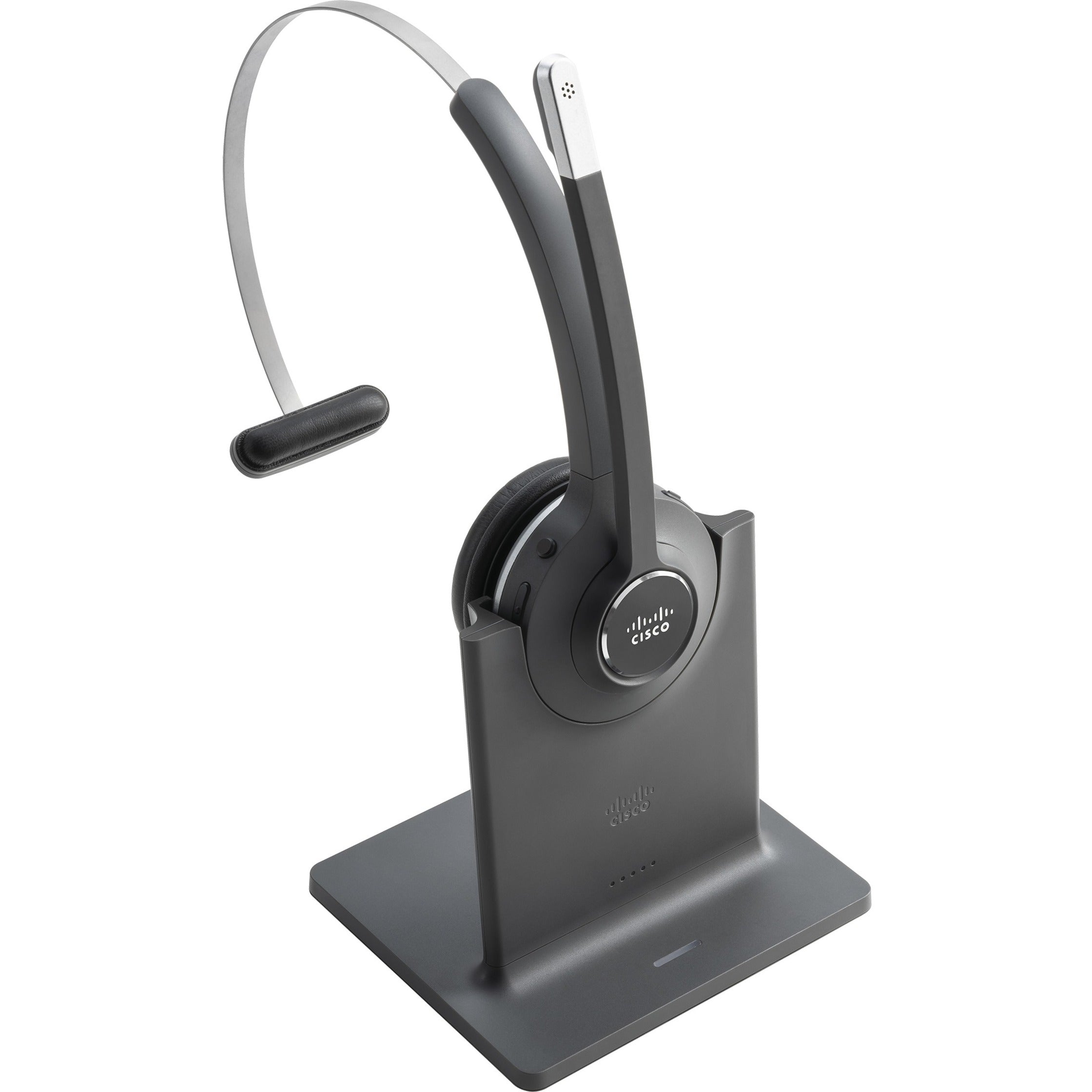 Cisco CP-HS-WL-561-S-US= 561 Headset, Wireless DECT 6.0 Mono Headset with Boom Microphone, 48 kHz Maximum Frequency Response, 300 ft Wireless Operating Distance