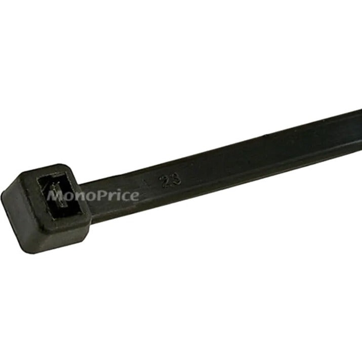 Monoprice 5761 Cable Tying, 100-Pack, 8" Length, 40 lb Minimum Loop Tensile Strength, Black Nylon