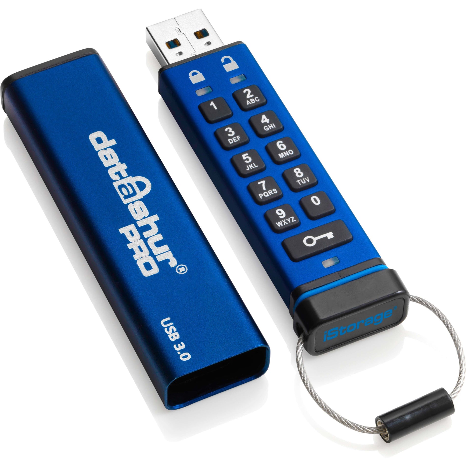 iStorage IS-FL-DA3-256-4 datAshur PRO 4GB USB 3.2 (Gen 1) Type A Flash Drive, Compact, Secure Data Storage
