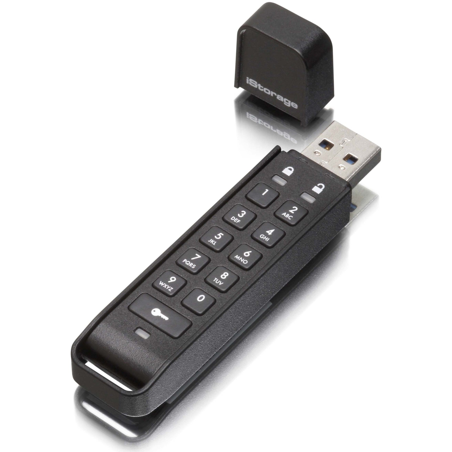 iStorage IS-FL-DAP3-B-64 datAshur Personal2 64GB USB 3.2 (Gen 1) Type A Flash Drive, Secure, Portable, Military Grade Encryption