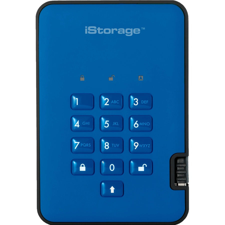 iStorage IS-DA2-256-5000-BE diskAshur2 Hard Drive, 5TB, USB 3.2, 256-bit Encryption