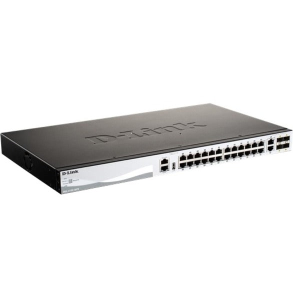 D-Link DGS-3130-30PS Ethernet Switch 26 Ports 10GBase-X Gigabit Ethernet Power Supply