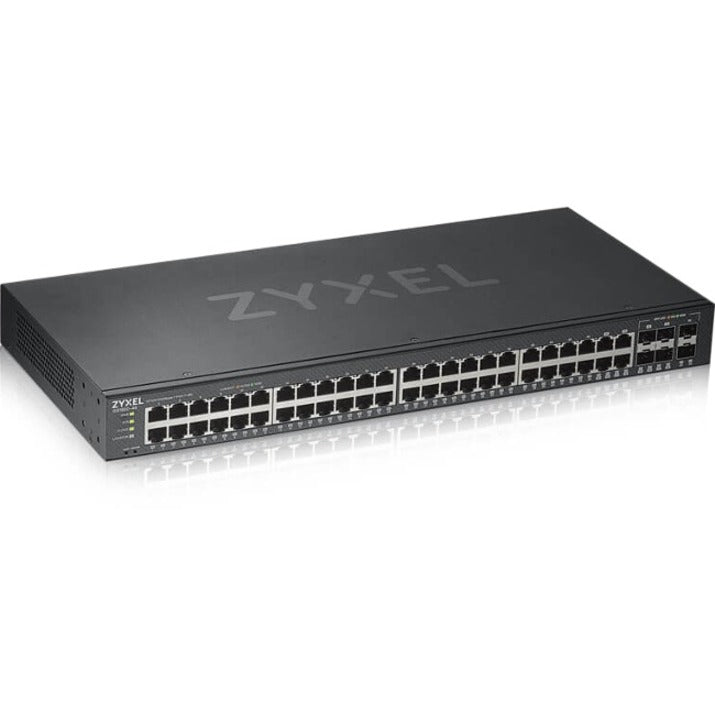 ZYXEL GS1920-48v2 48-port GbE Smart Managed Switch, Lifetime Warranty, Rack-mountable
