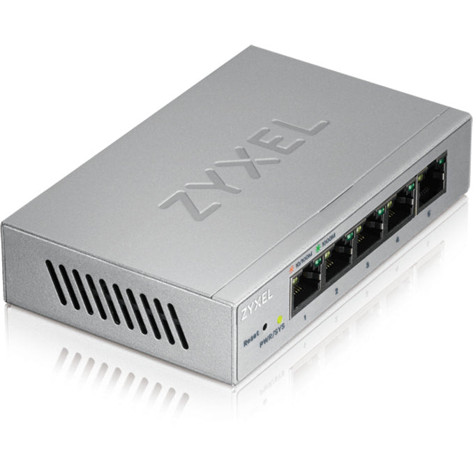 ZYXEL GS1200-5 5-Port Web Managed Gigabit Switch, 2 Year Limited Warranty, Gigabit Ethernet Network