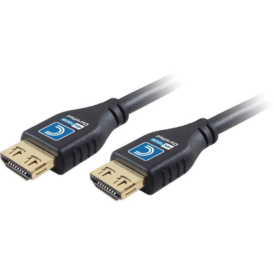 Comprehensive MHD18G-12PROBLKA MicroFlex Pro AV/IT HDMI A/V Cable, Ultra Flexible, 12 ft, 18 Gbit/s, Jet Black
